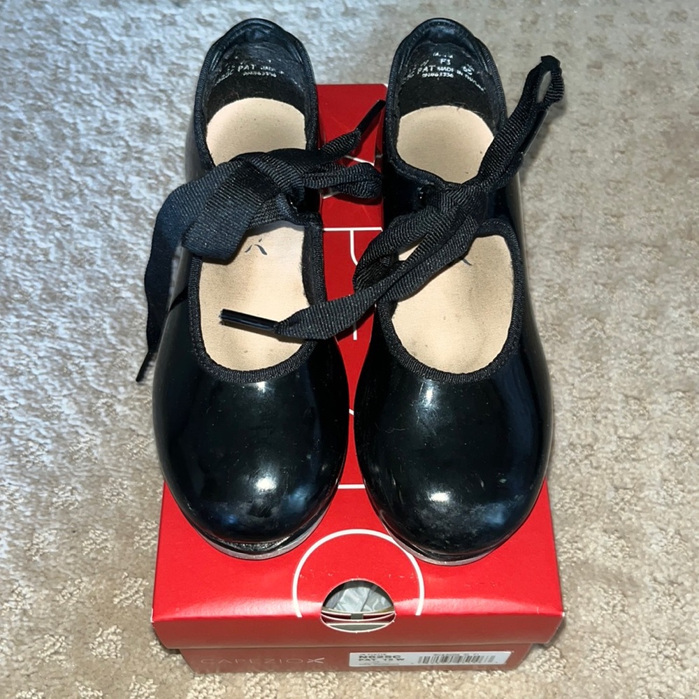 GUC Black Tie Mary Jane Girls Tap Shoes